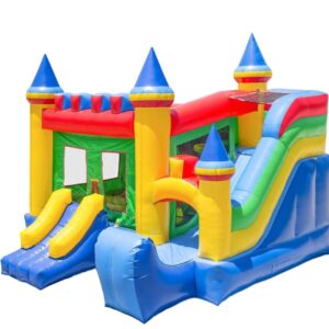 Rental - Saturno Bounce House with Slide and Blower - 100% PVC 16' x 17' Inflatable Bouncer x